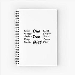 One Tree Hill Main Characters Notebook