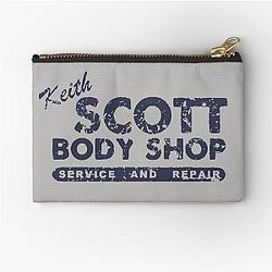 Keith Scott Body Shop Hoodie - One Tree Hill Lucas Scott Zipper Pouch