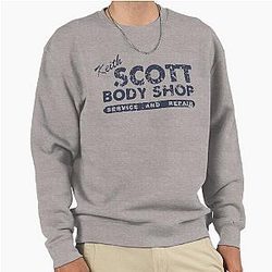 Keith Scott Body Shop Weathered Hoodie - One Tree Hill Lucas Scott Sweatshirt