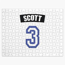 One Tree Hill Lucas Scott Jersey Number Jigsaw Puzzle