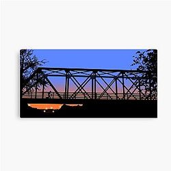 One Tree Hill Bridge Canvas Print