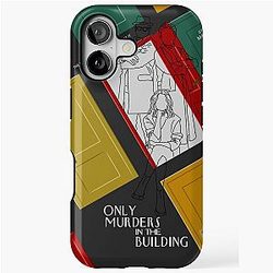 Only Murders in the Building TV Show Season Two Lineart Poster iPhone Tough Case