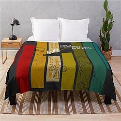 Only murders in the building tv show line art throw blanket