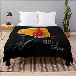Vintage Only Murders in the Building Fan Art Throw Blanket