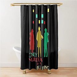 Only Murders in the Building Shower Curtain