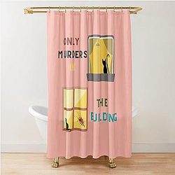 Only Murders in the Building T-Shirts, Murder in the Building Essential T-Shirts Shower Curtain