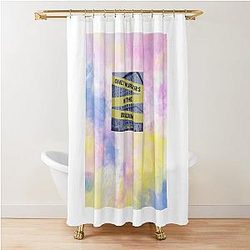 Only Murders in the Building Tie-Dye Shower Curtain