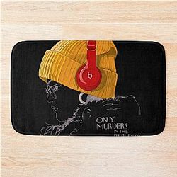 Vintage Only Murders In The Building Fan Art Bath Mat