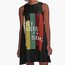 Vintage Only Murders In Building A Line Dress