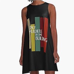 Beautiful Murders In The Building Men A-Line Dress