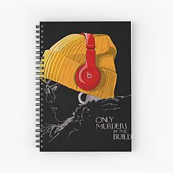 Vintage Only Murders In The Building Fan Art Spiral Notebook