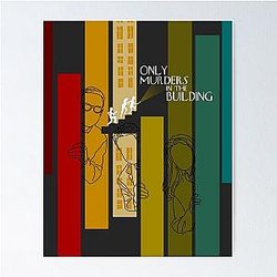 only murders in the building lineart poster