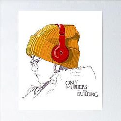Vintage Only Murders in the Building Fan Art Poster