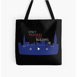Only Murders in the Building TV Show Podcast Player All Over Print Tote Bag