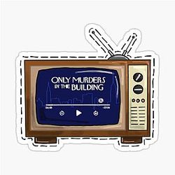 Only murders in the building vintage sticker