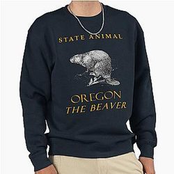 Oregon Territory The North American Beaver Pullover Sweatshirt
