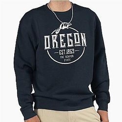 Oregon The Beaver State 1859 Stylish OR Pride Gear Pullover Sweatshirt