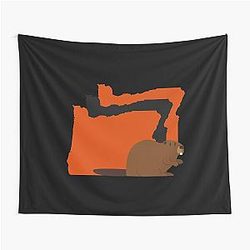 Oregon Border Beavers Tapestry