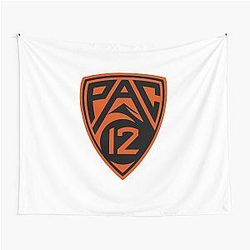 pac 12 logo Oregon state colors tapestry