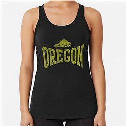 Oregon The Beaver State Racerback Tank Top