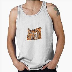 Orange Black Oregon Tank Top