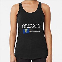 OREGON State Flag Racerback Tank Top