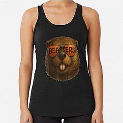If You Live In Oregon And Love Beavers T-Shirt Racerback Tank Top