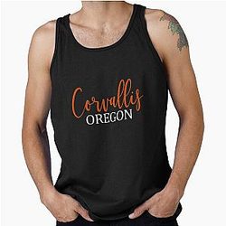 Corvallis Oregon Hand Lettered Tailgating Fan Tank Top