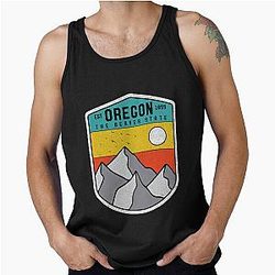 Oregon The Beaver State Mountain Souvenir Tank Top