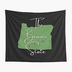 Oregon The Beaver State State Nicknames Series Tapestry
