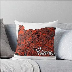 Oregon Home Throw Pillow