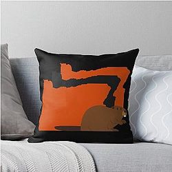 Oregon Border Beavers Throw Pillow