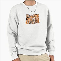 Orange and Black Oregon Pullover Sweatshirt