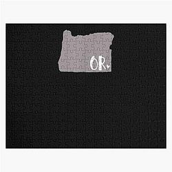 Oregon State Outline Jigsaw Puzzle