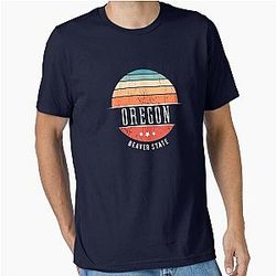 Vintage USA Oregon State Homestate Pride T-Shirt