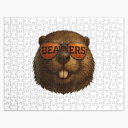 If You Live in Oregon and Love Beavers T-Shirt Jigsaw Puzzle