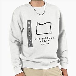 Minimalist US State Design Oregon Sweatshirt