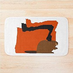 Oregon Border Beavers Bath Mat
