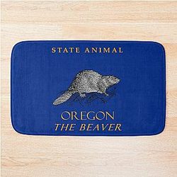 Oregon Territory Animal The American Beaver Bath Mat