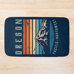 Oregon Retro Mountain Bath Mat