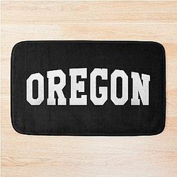 Oregon Sports Typography Bath Mat