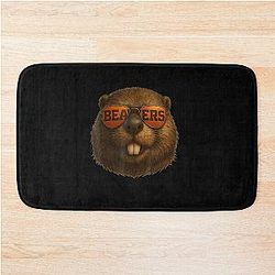 If You Live In Oregon And Love Beavers T-Shirt Bath Mat