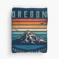Oregon Retro Duvet Cover for the Mountains