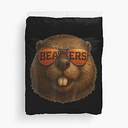 If You Live In Oregon And Love Beavers T-Shirt Duvet Cover