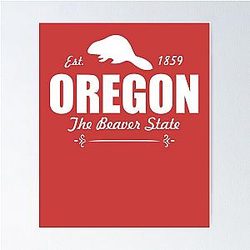 Oregon Beaver Poster