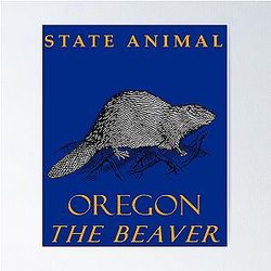 Oregon Territory The American Beaver Poster