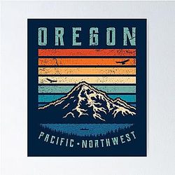 Oregon Mountains Poster