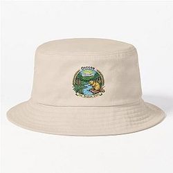Wild Green: Oregon's Untamed Wonder Bucket Hat