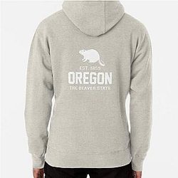 Oregon The State of Oregon Est 1859 Pullover Hoodie