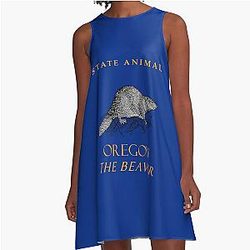 Oregon Territory Animal The American Beaver A Dress